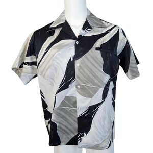 Vintage 70s McInerny X Tropicana‎ Mens XL Hawaiian Aloha Shirt Satiny Polyester